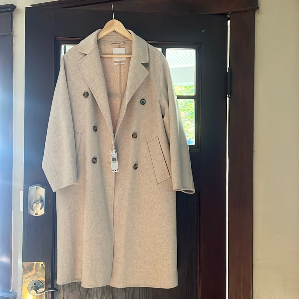 Mango wool blend coat
